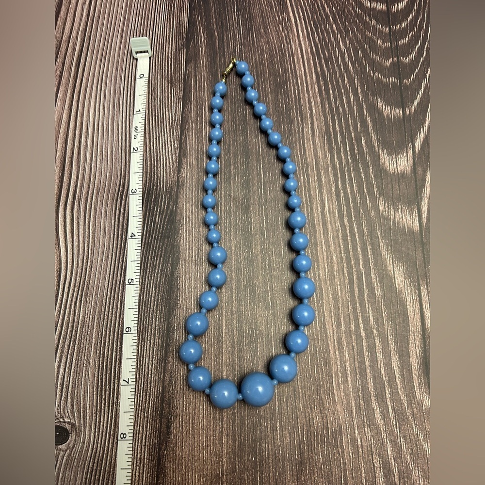 Blue Beaded Necklace